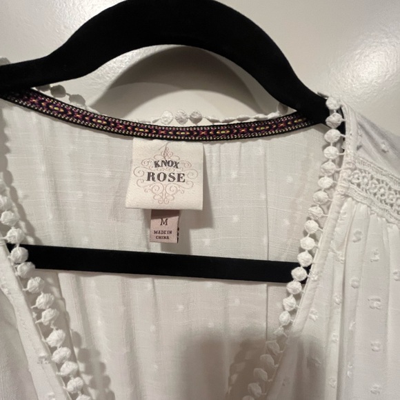 NWT Knox Rose Flutter Short Sleeve Dobby A-Line Dress - Picture 3 of 4